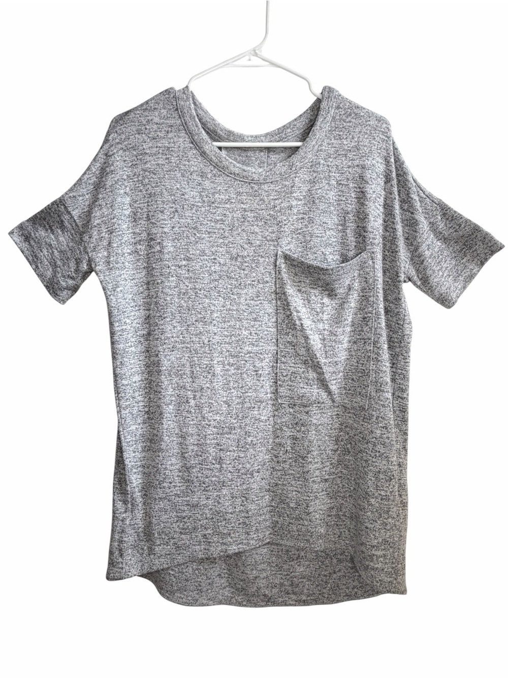rag & bone/JEAN Marled Pocket Tee Gray Size Small - Picture 2 of 13